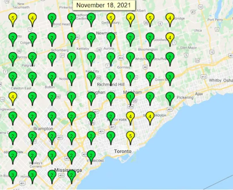 Grande variedade de empresas próximas