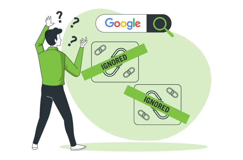 Google ignorando links