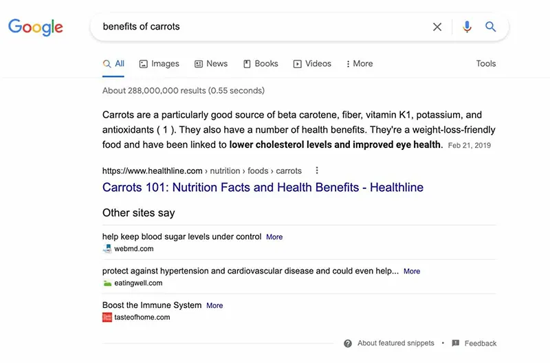 Benefícios das cenouras