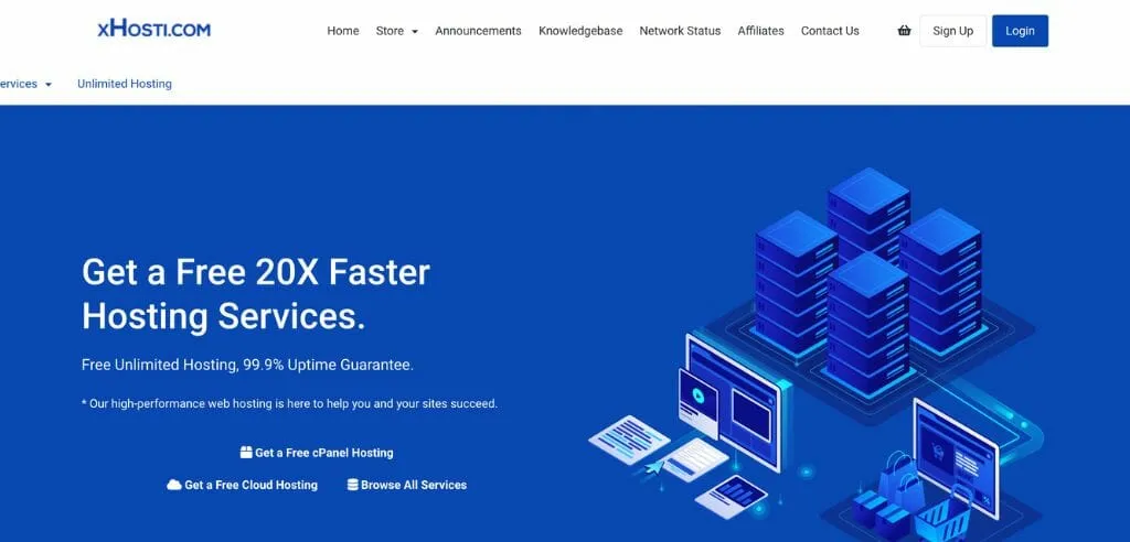 xHosti.com Homepage