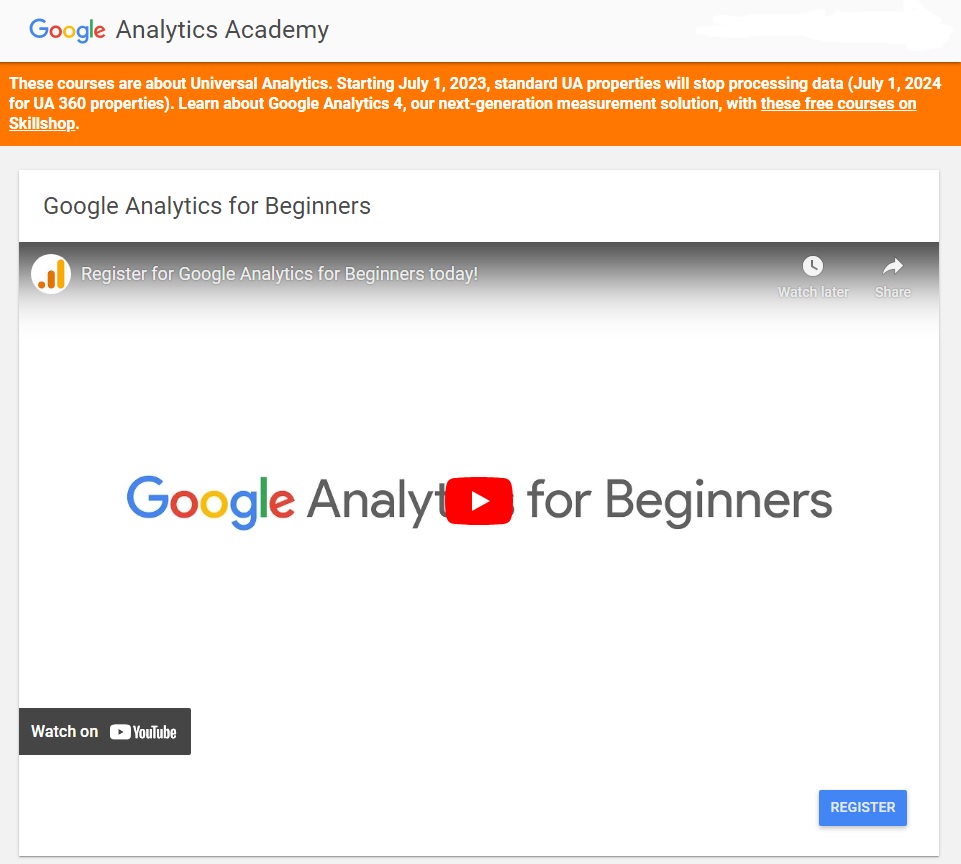 Google Analytics for Beginners
