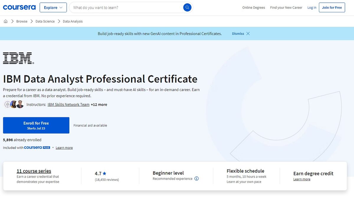 IBM Data Analyst IBM