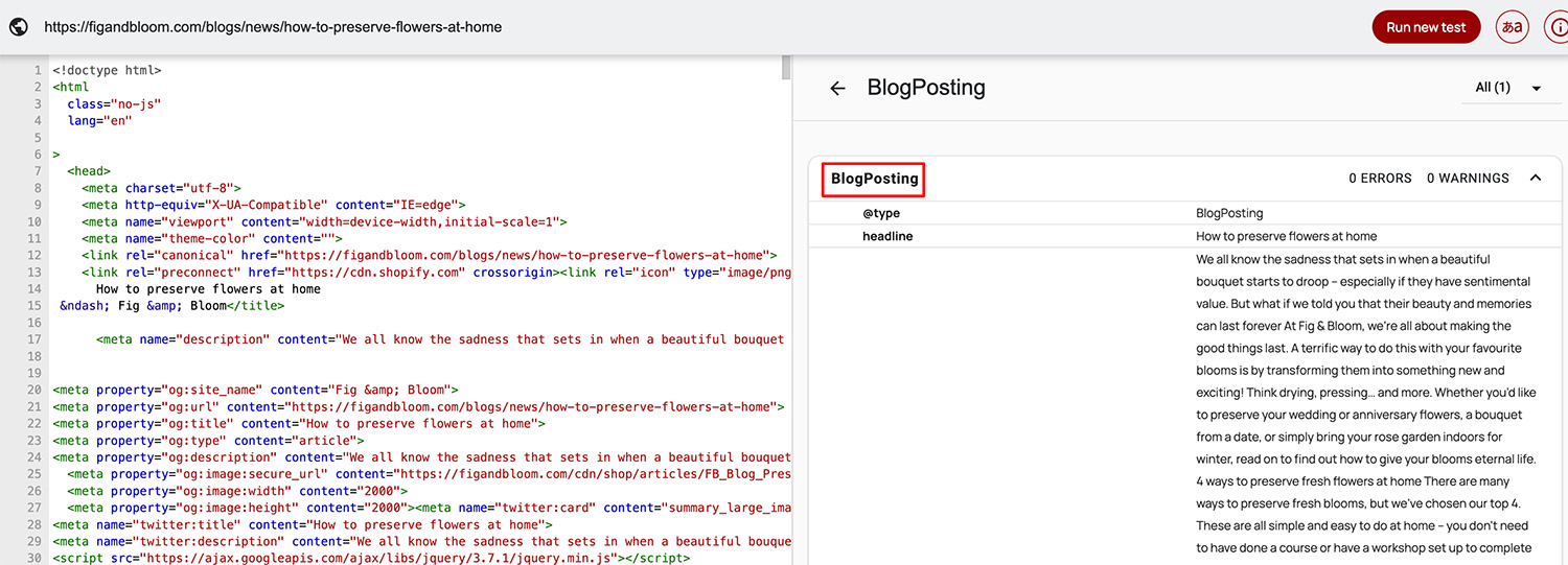 BlogPosting schema markup