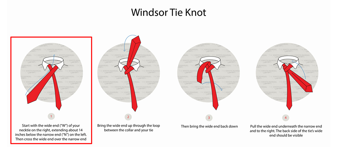 how to tie a windsor knot original