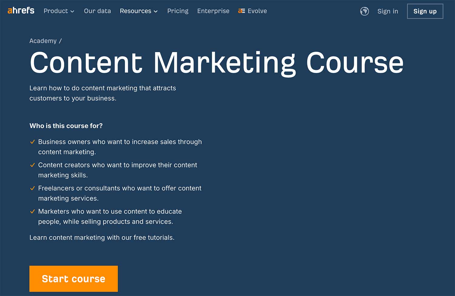 ahrefs-content-marketing-course-on-youtube