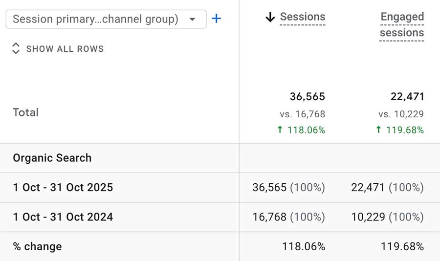 organic-traffic-increased-by-118%-result