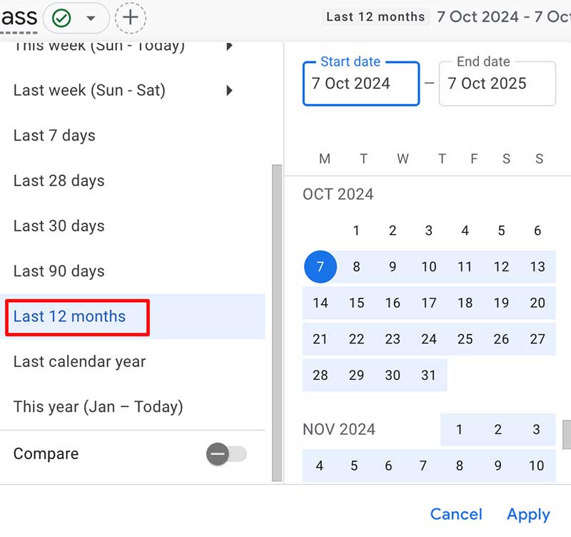 timeframe-to-Last-12-months