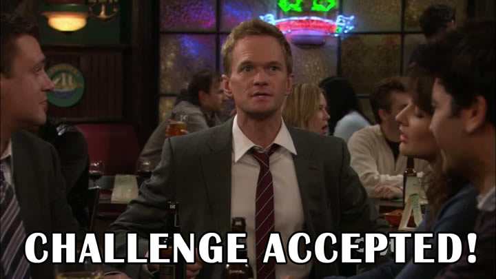 challenge accepted barney 2