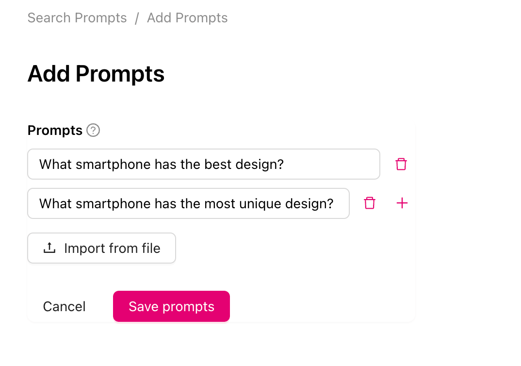 otterly add prompts